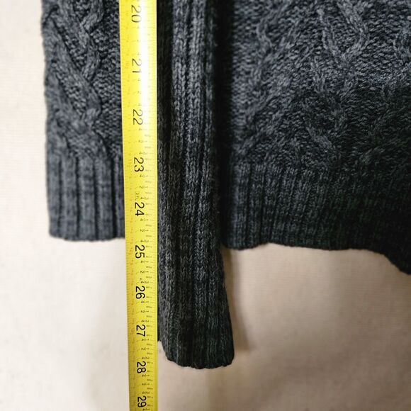 Faded Glory Womens Cold Shoulder Sweater Size Large Gray Knit Cute Hipster Chic - Picture 7 of 10